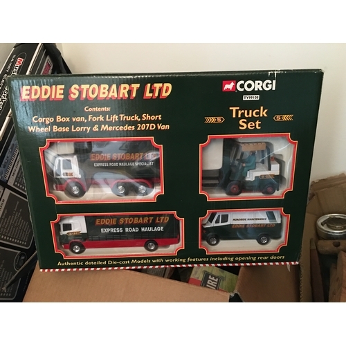 344 - CRACKING BOXED EDDIE STOBART TRUCK SET