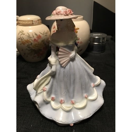 403 - LOVELY COALPORT JUST FOR YOU FIGURINE FROM THE DEBUTANTE SERIES 16cm perfect