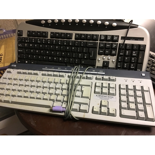 262 - THREE PC KEYBOARDS ALL TESTED AND WORKING