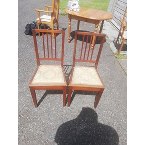 344 - Victorian chairs in overall good condition    (PICK UP ONLY)  (AR)