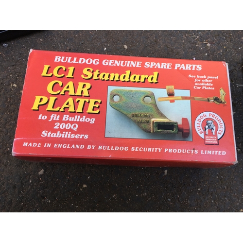 220 - NEW BOXED BULLDOG L.C.I. CAR PLATE