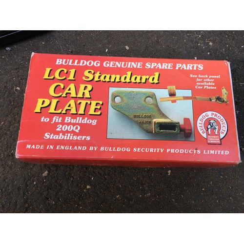 220 - NEW BOXED BULLDOG L.C.I. CAR PLATE