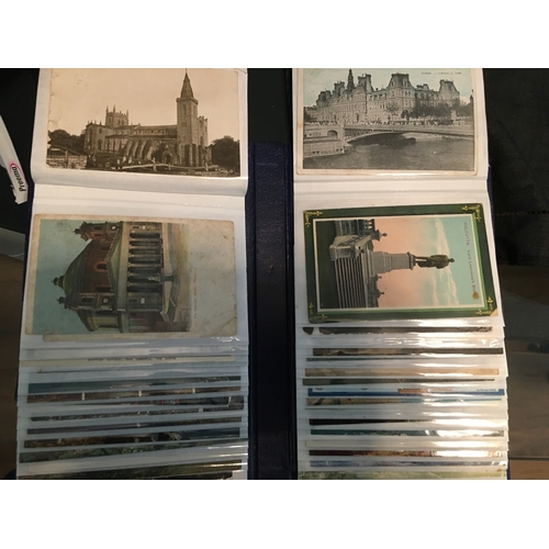 315 - ALBUM OF 80 POSTCARDS