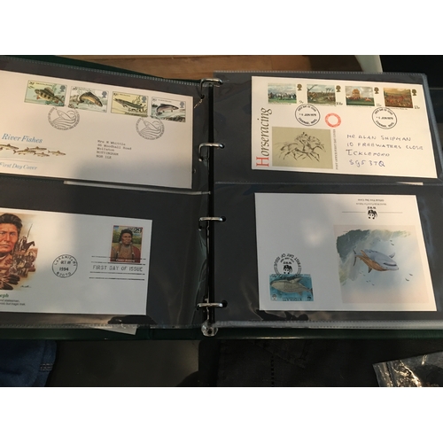 318 - QUANTITY OF 152 FIRST DAY COVERS WITH ALBUM