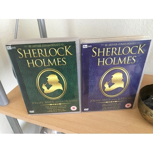 366 - CRACKING TWO BOXED SHERLOCK HOMES DVD SETS FEATURING JERIMY BRETT