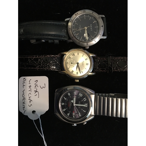 100M - SELECTION OF THREE NEXT WATCHES ALL WORKING