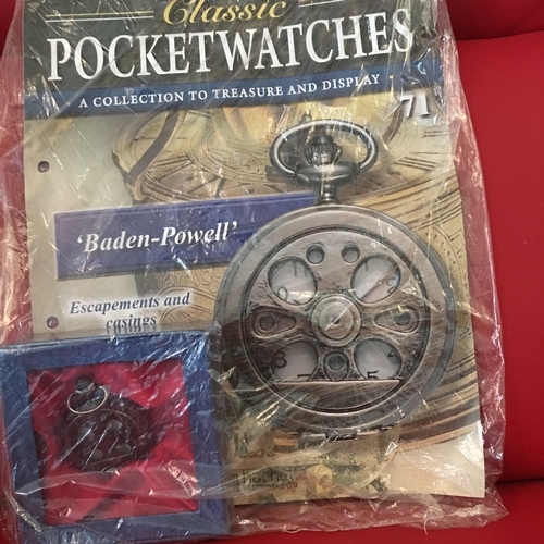 378 - FANTASTIC CLASSIC POCKET WATCHES COLLECTION WITH SEALED MAGAZINE    BADEN POWEL