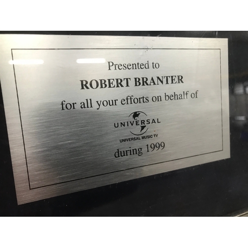 187 - FRAMED UNIVERSAL MUSIC TV 1999 PRESENTATION