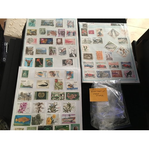 123 - GOOD ASSORTMENT OF WORLD STAMPS