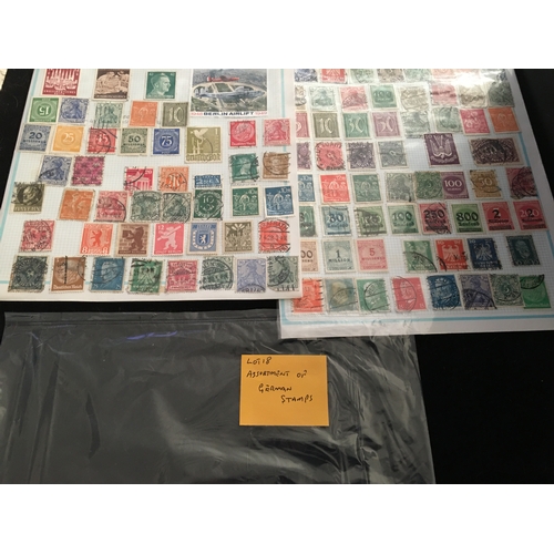 148 - ASSORTMENT OF GERMAN STAMPS

L18