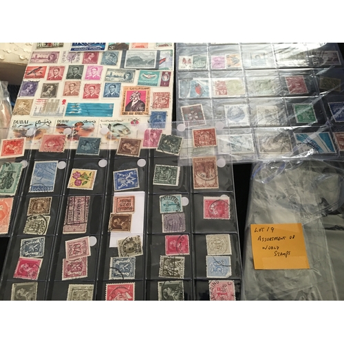 151 - ASSORTMENT OF WORLD STAMPS

L19