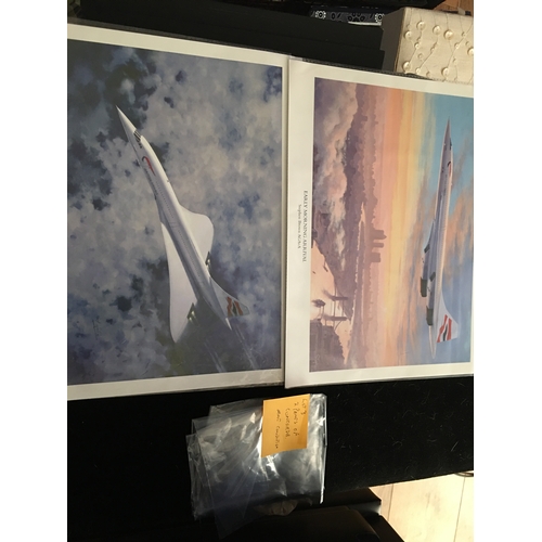 173 - TWO PRINTS OF CONCORDE  MINT CONDITION
L3