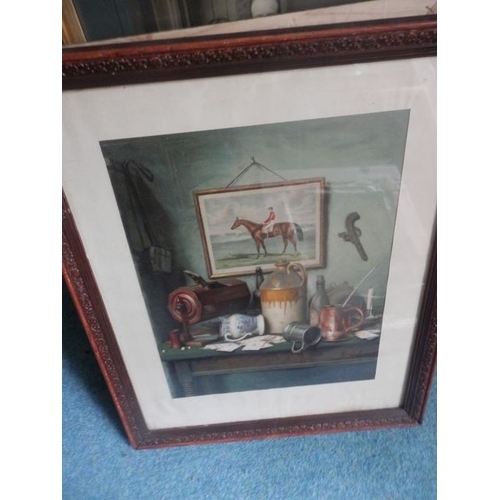 371 - 1906 PEARS PRINT OF ORIGINAL WORK BY EGH LUCASIN ENTITLED ''THE CAUSE OF MANY TROUBLES'' FRAMED AND ... 