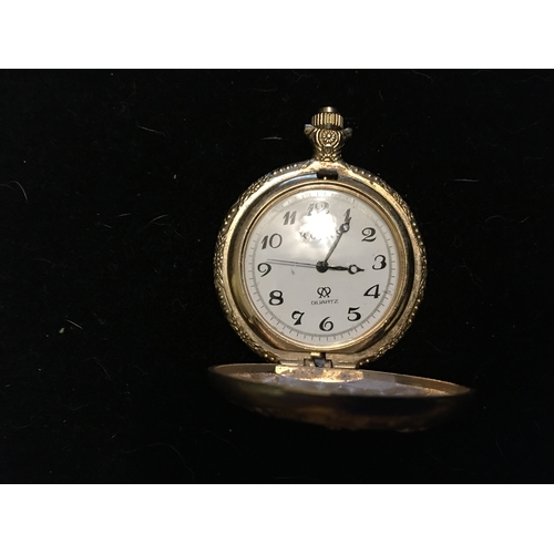 150G - POCKET WATCH WITH HORSE DETAIL