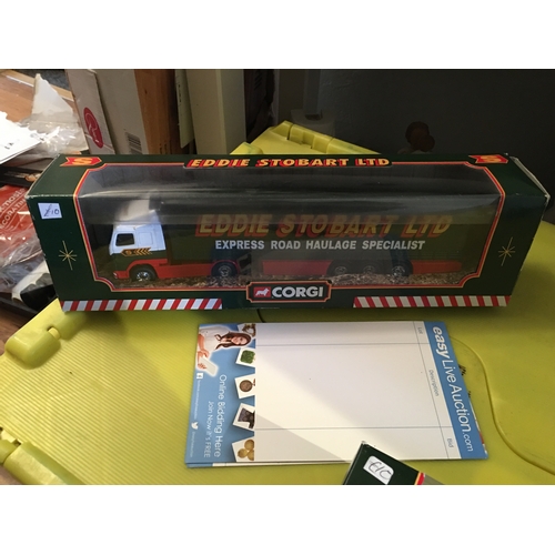 35 - EDDIE STOBART BOXED CORGI TRUCK