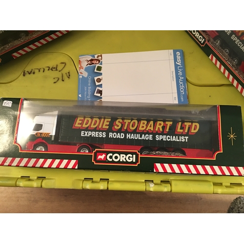 35 - EDDIE STOBART BOXED CORGI TRUCK