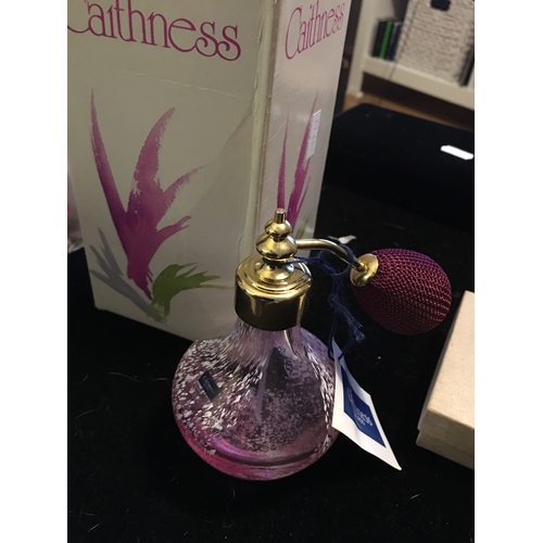 45 - LOVELY BOXED Caithness Glass Atomiser LOOKS NEW