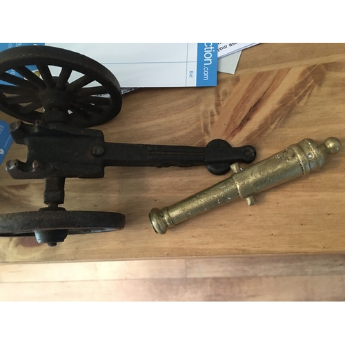 86 - FANTASTIC VINTAGE BRASS MODEL CANNON