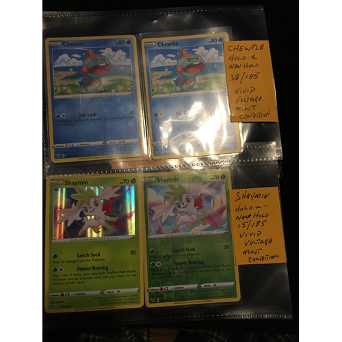 400T - GREAT COLLECTION OF TWO HOLOS AND NON HOLOS POKEMON CARDS IN MINT CONDITION