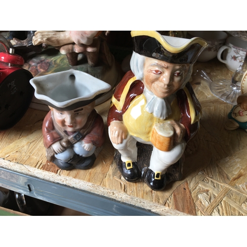 43 - TWO VINTAGE CHARACTER JUGS IN GOOD CONDITION