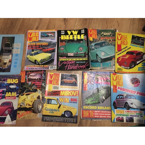 54 - GOOD SELECTION OF COLLECTABLE VINTAGE VW CARS MAGAZINES