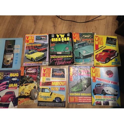 54 - GOOD SELECTION OF COLLECTABLE VINTAGE VW CARS MAGAZINES