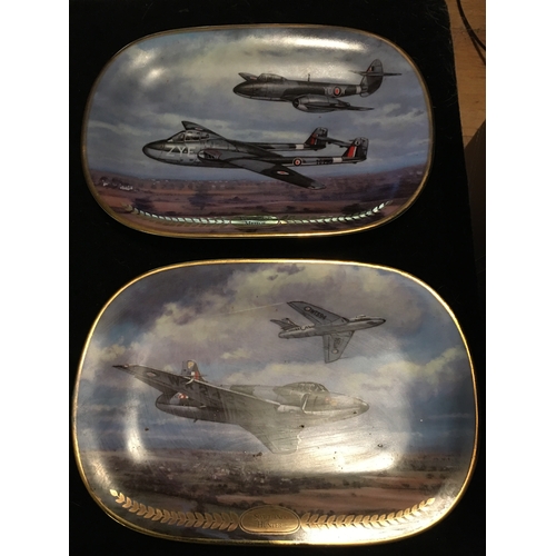 33 - LOVELY PAIR OF LTD EDITION SKY'S THE LIMIT PLATES FEATURING VAMPIRE AND METEOR AND SWIFT AND HUNTER ... 