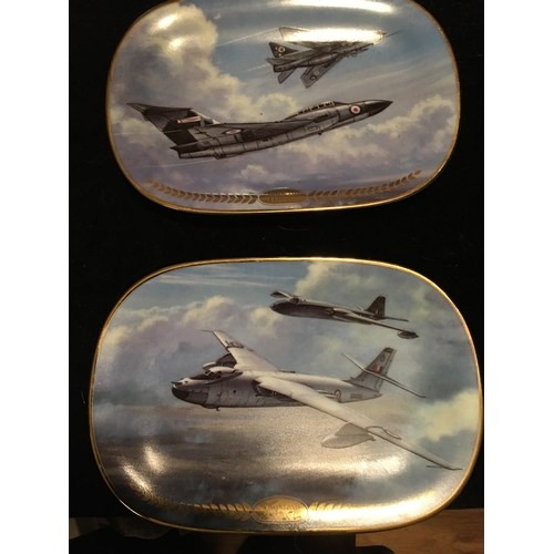 45 - LOVELY PAIR OF LTD EDITION SKY'S THE LIMIT PLATES FEATURING JAVELIN AND LIGHTNING AND VALIENT AND CA... 