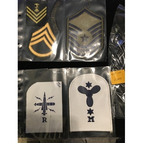 122 - TWO PACKS OF GREAT MILITARY BADGES