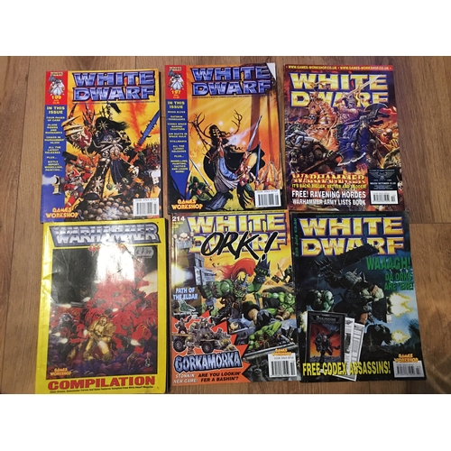 195 - Collection of SIX White Dwarf, Warhammer magazines to include Special Issue