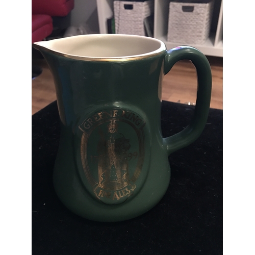 36 - LOVELY GREEN KING ALES JUG 24CM IN LOVELY CONDITION