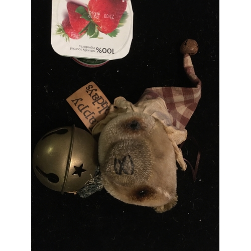 48 - LOVELY RARE ANTIQUE TEDDY CHRISTMAS TREE DECORATION
