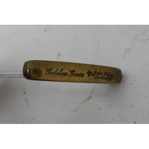 100T - CRACKING Golden Goose Putter by John Letters Scotland