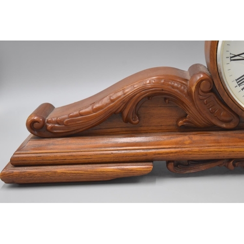 100W - LOVELY WM. Widdop Wood Cased Mantle Clock EXCELLENT CONDITION