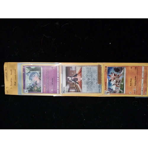 416 - SET OF THREE HOLOS POKEMON CARDS