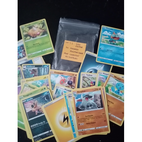 428 - SELECTION OF 30 POKEMON CARDS