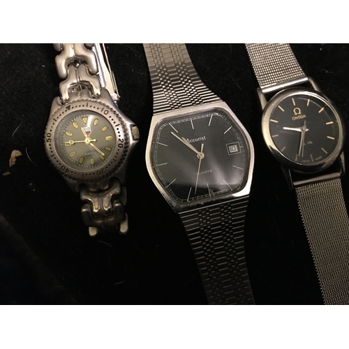 106 - THREE QUALITY WATCHES INCLUDING ACCURIST NEEDS WINDER