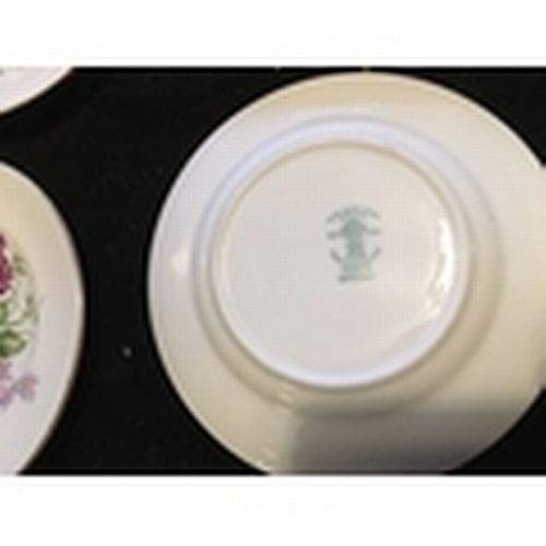 174 - COLLECTION OF SIX STAFFORDSHIRE FLORAL SIDE PLATES