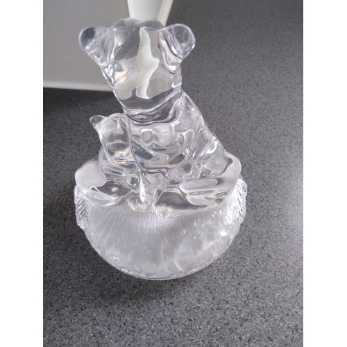 200L - LOVELY GLASS BEARS ORNAMENT PERFECT