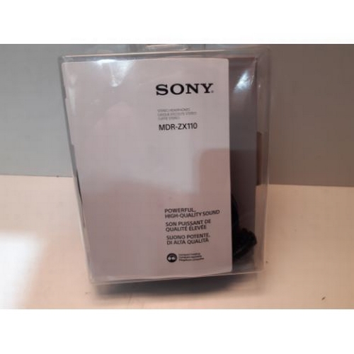 463 - NEW SEALED SONY MDR-ZX110 OVERHEAD HEADPHONES - BLACK