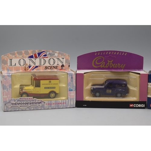 6 - Three Corgi Boxed Diecast Vehicles including Pickfords, London Scene and Cadburys