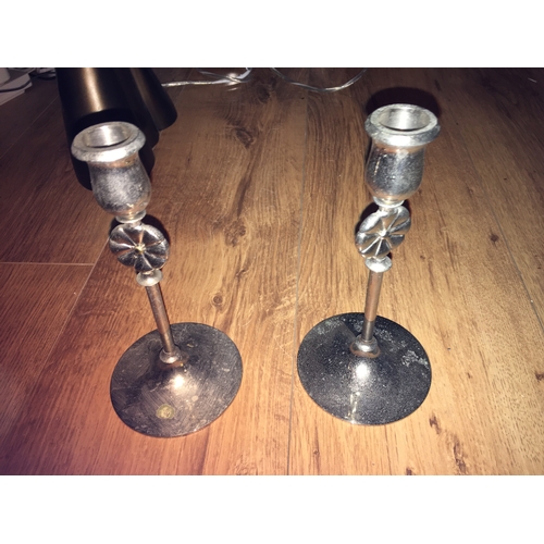 54 - LOVELY ART NOUVEAU STYLE PAIR OF Candle Holders