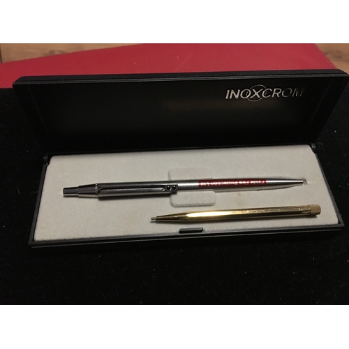 32 - INOXCHROME BOXED PEN & PROPELLING PENCIL