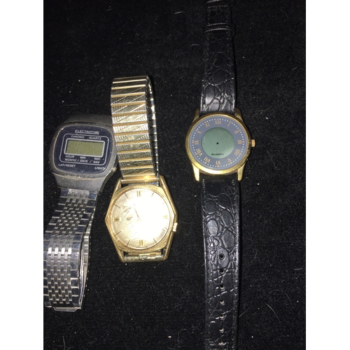 100M - LOVELY SELECTION OF THREE WATCHES INCLUDING VINTAGE ACCURIST AND ELECTROTIME ETC