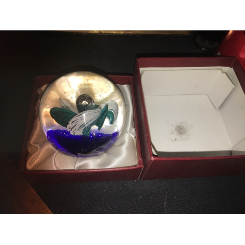 8 - VERY NICE Boxed Paperweight