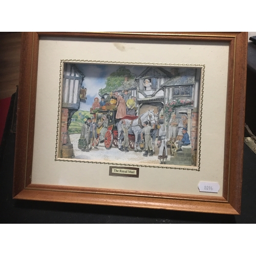 30 - VERY NICE M Richardson 3D Framed and Glazed Print