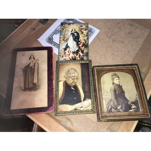 32 - NICE Victorian Photograph, Prayer Book and a Mid Century Photograph