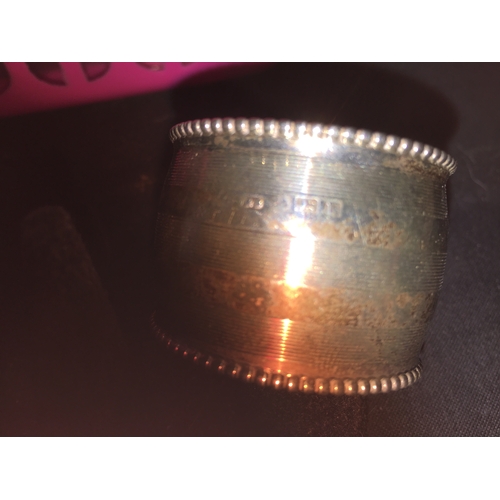 27 - Hallmarked Silver Napkin Ring