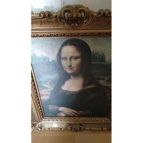 255 - LOVELY GILT FRAMED MONA LISA PRINT
66CM WIDE BY 70CM TALL