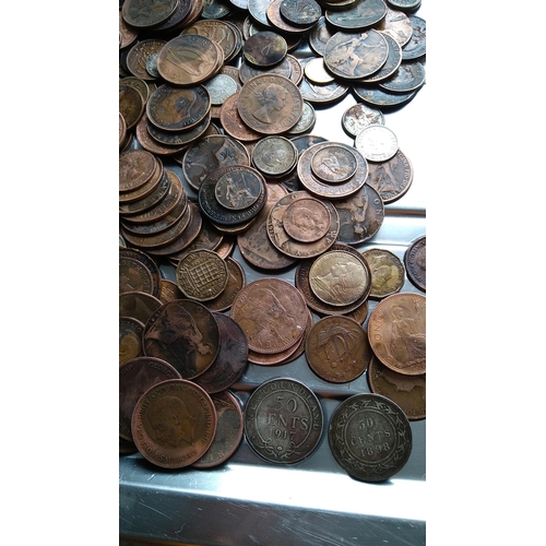 310 - LARGE Large collection of old coins